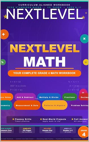 NEXTLEVEL: Your Complete Grade 4 Math Workbook