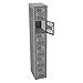 Box Locker, 1 Wide, Six, 12 x18 x72 in, Gray