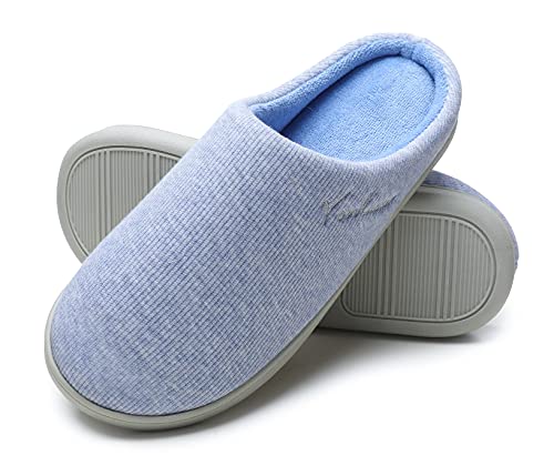 Vonluxe Women's House Slippers Comfy Memory Foam Bedroom Slippers Soft Light Ladies Shoes with Outdoor Indoor Anti-Skid Waterproof Sole