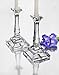 StudioSilversmiths 44038 Large Crystal Candle Stick Pair