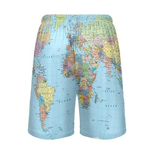 OTVEE Men Pajama Shorts Lounge Sleep Shorts Pajama Bottom Sleepwear Shorts with Drawstring and Pockets2