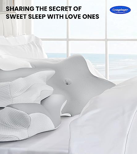 Cozyplayer Ultra Pain Relief Cooling Pillow For Neck Support, Adjustable Cervical Pillow Cozy Sleeping thumb #6
