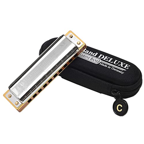 Harmonica Ocean Band Deluxe diatonic 10 orifices orgue à bec C – key Blues harpe Pearl Comb instruments - Les Beatles, Paul McCartney, John Lennon, RIngo Starr, George Harrison Harmonica Ocean Band Deluxe diatonic 10 orifices orgue à bec C - key Blues harpe Pearl Comb instruments – Image 6