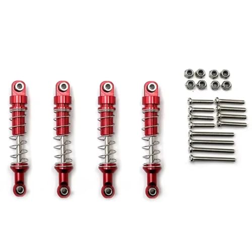 RC�V���b�N Compatible With WPL For MN For MN98 For MN99S C14 C24 D90 D91 D96 MN90RC�J�[�A�b�v�O���[�h�������i �������V���b�N�A�u�\�[�o�[(Red)