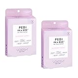 VOESH Pedi in a Box O2 Fizz, 2 Pack Raspberry Sorbet, Detoxifying Spa Pedicure, DIY Pedi, At-Home Pedi, Pedi in a Box, Spa Foot Treatment, Vegan Beauty, Foot Detox, Pedicure Prep