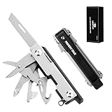 Mossy Oak Multitool,12-in-1 EDC Keychain Multitool with Pocket Knife, Scissors, Screwdrivers, Bottle Openers, Whistle - Mini Gadgets for Outdoor, Camping, Hiking, Survival, Repairing for Men