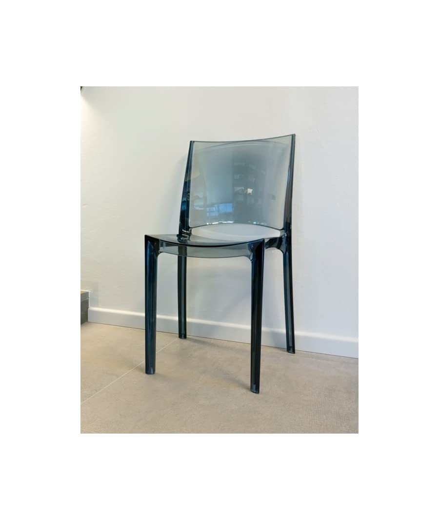 Grandsoleil, Upon B-Side - Sedia impilabile, in policarbonato, 51 cm x 49 cm x 80 cm, trasparente