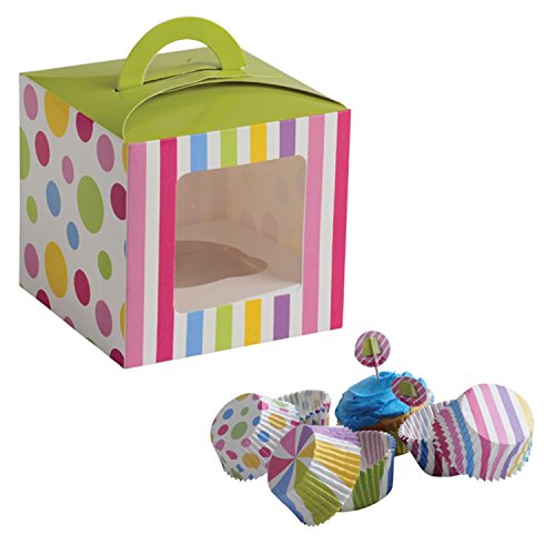 Twicebooked Candy Party Cupcake Party Set Of 24 - Cupcake Boxes, Liners & Flag Picks #TOP1