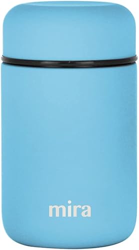 MIRA Tarro térmico de alimentos aislado para comida caliente y sopa, contenedor de almuerzo compacto de acero inoxidable al vacío para comidas para