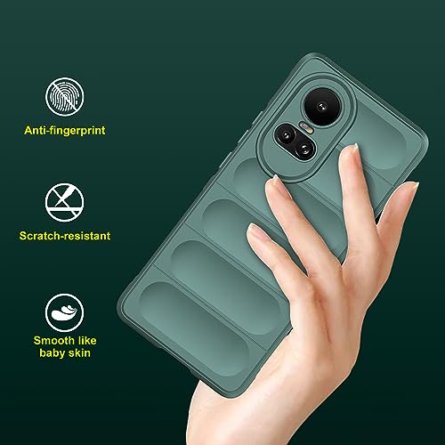 Image of amazon basics Back Case Cover for Oppo Reno 10 5G (Silicone Dark Green)