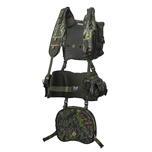 Nomad Mens Pursuit Convertible Turkey Vest | Camo Turkey Hunting Vest, Mossy Oak Shadowleaf, One Size