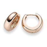 Creolen aus 585 Rotgold, 15x5,5mm, rund