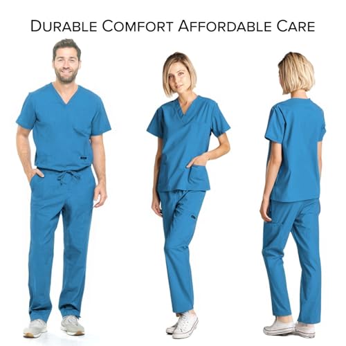 Image of Dagacci Scrubs Medical Uniform Women and Men Scrubs Shirts and Tops