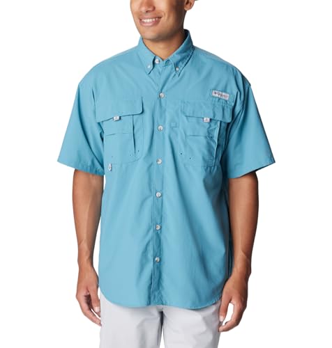 Image of Columbia Men Omni-Shade Bahama II Hiking and Trekking Short Sleeve Shirt