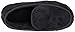 isotoner Men's Terry Moccasin Slipper with Memory Foam for Indoor/Outdoor Comfort, Black, Medium / 8-9 US