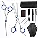 Produktbild Manualks Professionell Haarschneidescheren Friseurscheren Set Ausdünnungsschere, Rasiermesserkamm, Clips, Friseurscheren-Kit, Friseurset Damen,Herren,Kinder