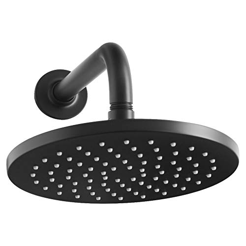 American Standard 1660527.243 Studio S 1-Spray 8 In. Single Wall Mount Fixed Rain Shower Head, Matte Black #TOP4