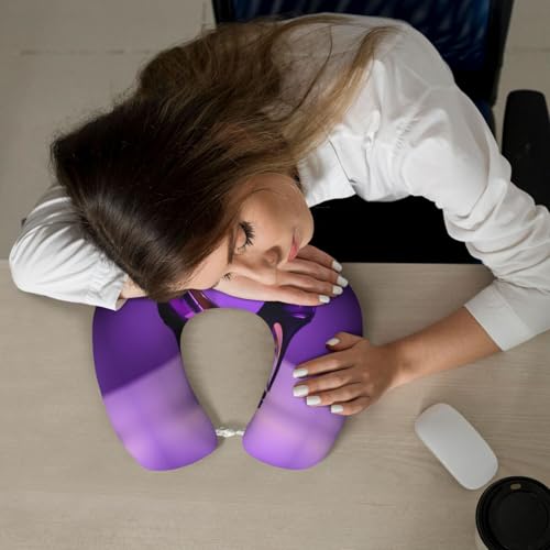 Almohada de poliéster para cuello tamaño único negra miniatura 7