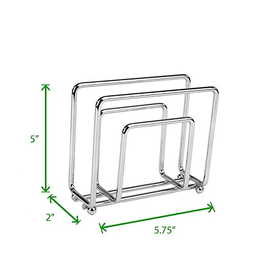 Mind Reader Sil Napkin Holder, 5.75 X 5 X 2, Silver #TOP6