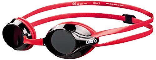 Arena Drive 3 Anti-Fog Swim Goggles For Men And Women, Red / Smoke #TOP29