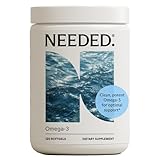 Needed. Prenatal Omega-3 - High Potency Dose of Sustainably Sourced Fish Oil, 1000mg DHA, 1000mg EPA, Encased in a Gelatin-Free, Plant-Based Softgel Shell