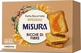 Misura Fibrextra Fette Biscottate Integrali, 100% Farina Integrale