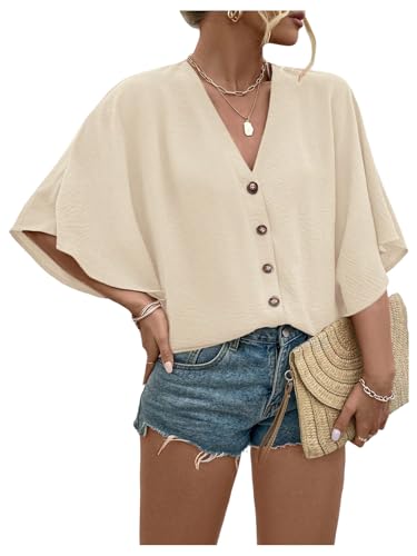 Chemisier ample fluide femme pour un look décontracté chic en terrasse ou au bureau
