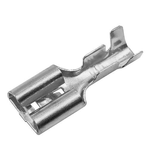 100x Pack Terminales tipo Faston Hembra 6,3mm (16-14), para Crimpar, sin Funda