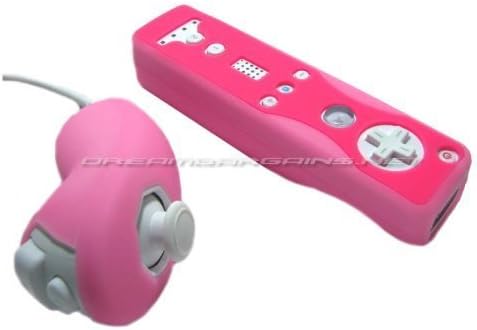 DB Wii Premium Silicone Sleeve for Remote and Nunchuk - 2 tone - Light Pink/Pink