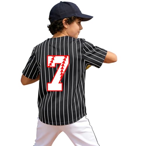 Image of Yuji Itadori Kids Baseball Birthday Shirt 7th 8th 9th 10th Year Old Toddler Boys Girls Shirts Birthday Clothes