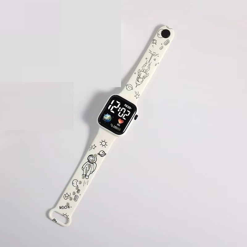 Ezmarte Smart Digital Watch for Kids - Square LED Digital Watch, Waterproof Smart Watch Wrist Band for Boys, Girls, Kids, Unisex (Desgin_016) (B0D17S61BX) Amazon Price History, Amazon Price Tracker