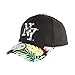 Hip Hop Honour Casquette Enfant Noire et Rouge Fleurs Gili Baseball NY de 7 à 12 Ans - Garçon