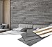 WoodyWalls Self-adhesive, Wood Wall Panels. (19.5 sq. ft. per box) Gray Color