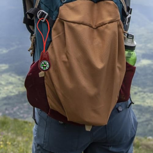 Brújula portátil con cordón para camping y senderismo miniatura 4