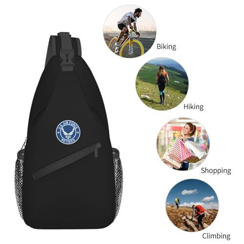 Bolso US Air Force Retired Sling Bag para Hombre Pequeño miniatura 5