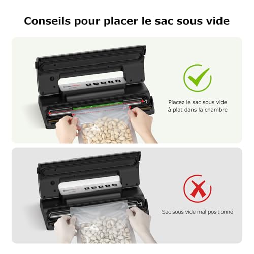 Machine sous vide contre le gaspillage Bonsenkitchen VS1800 à usage continu - 7
