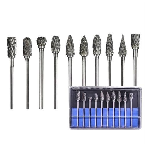 Fresas de carburo de tungsteno 3x6mm juego 10 piezas miniatura 3