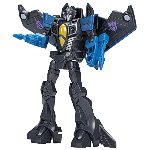 TRANSFORMERS Figuras EarthSpark - Figura de Skywarp Warrior Class - Figura Robot de 12,5 cm - A Partir de 6 años