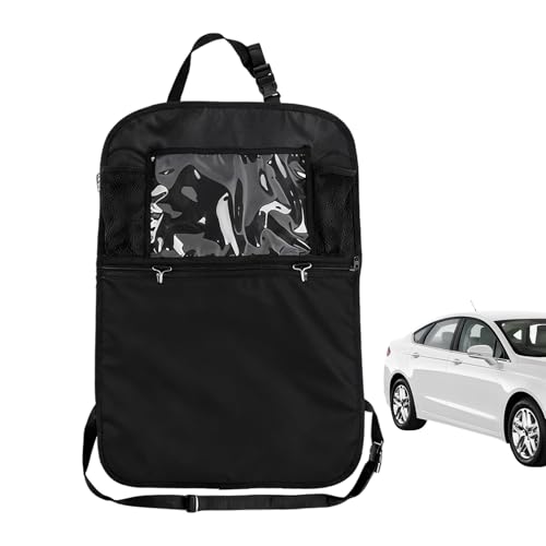 Organizador Para El Asiento Trasero Del Automóvil: Portavasos Para Tableta Impermeable De 60 X 42 Cm, De Almacenamiento Con Tapete Para Patadas De Tela Oxford, Organizador De Viaje De Gran Capac