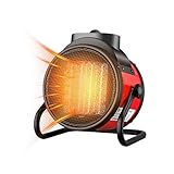 Saker 3000W Portable Ceramic Heater with Adjustable Thermostat, PTC Fast Heating Technology, 90° Oscillation & Safety Protection for Home Office Workshop