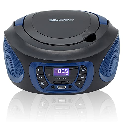 Poste Radio CD Portable Simple d'Utilisation avec Écoute MP3 USB