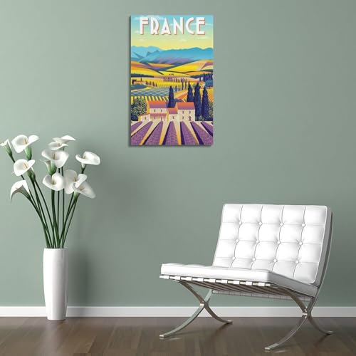 Poster sur toile lavande pour sublimer un mur vide - 5