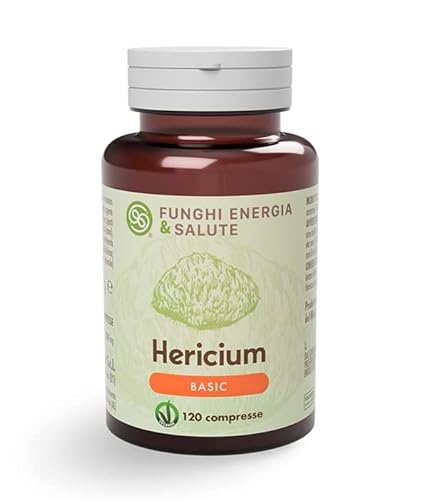 Funghi Energia & Salute Hericium Basic Integratore 120 Compresse di Fungo