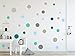 timalo® 120 Stück Wandtattoo Kinderzimmer Kreise Pastell Wandsticker – Aufkleber Punkte | 73078-SET9-120