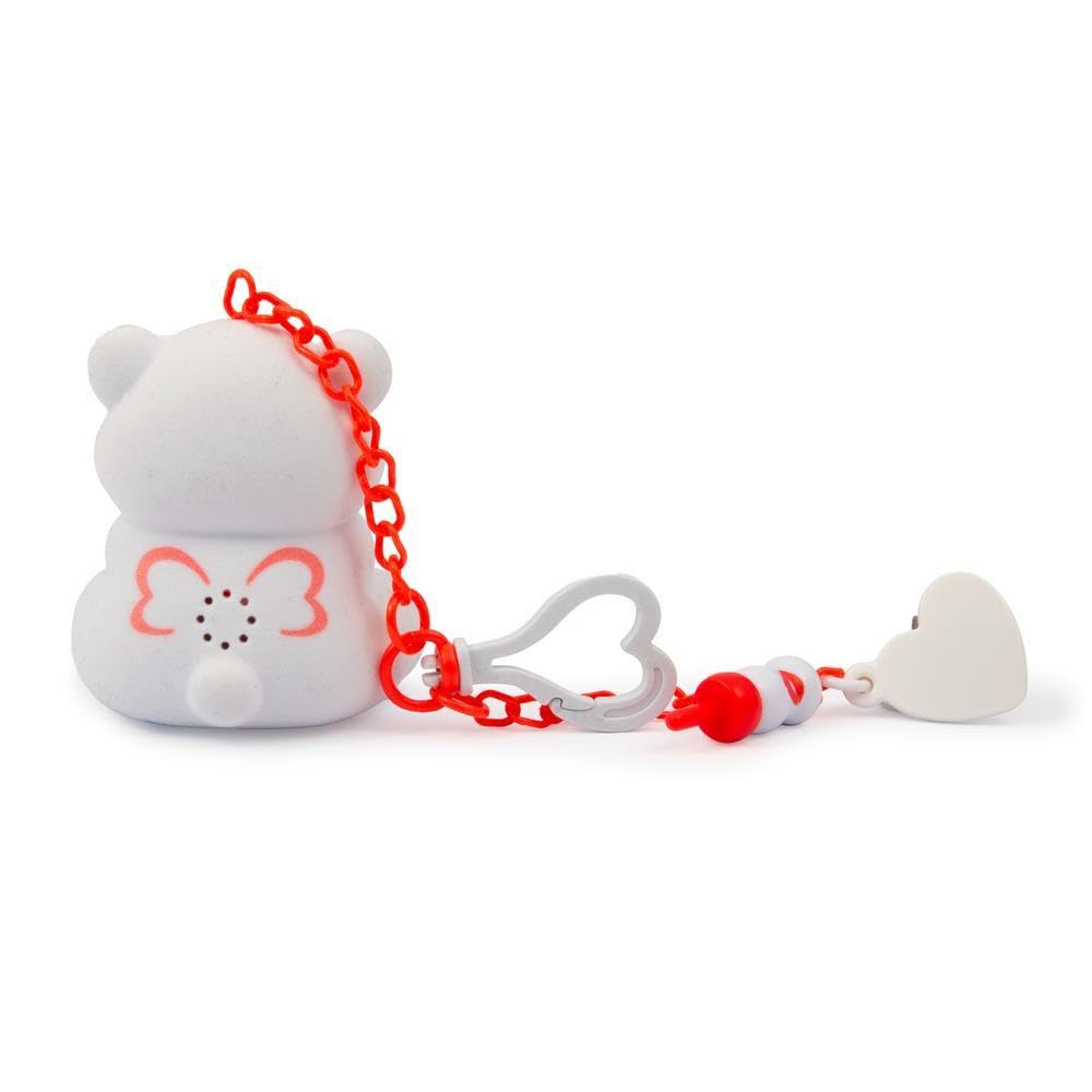 Coccolotti Love&Tell Passion - Orsetto Bianco, Con Funzione Registrazione e Portachiavi Charm, Animali Interattivi Giocattolo,Per Bambini 4 Anni +, Giochi Preziosi