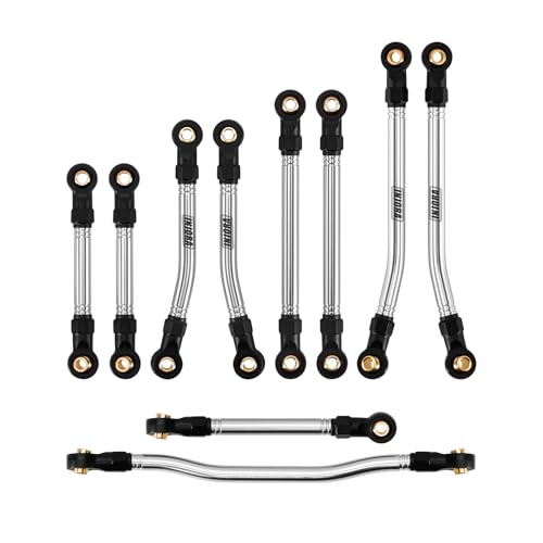 INJORA Edelstahl High Clearance Links & Lenkglieder Set für 1/18 HPI Venture18 Upgrade