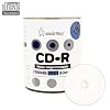Smartbuy 100-disc 700mb/80min 52x CD-R White Inkjet Hub Printable Blank Recordable Media Disc