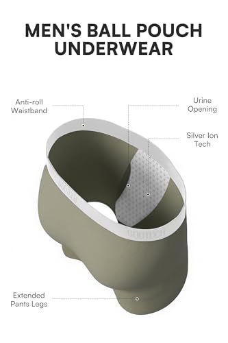 GOOTUCH Men's Odor Control Cotton Boxer Briefs, Moisture Wicking Silver-Ion Tech Underwear, 6.5 inch No Ride-Up (2&4 pack)3