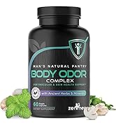 Natural Body Odor Pills - Helps Reduce Bad Breath, Sweat, Armpit & Foot Odor - Chlorophyll Tablet...