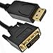 Price comparison product image kenable DisplayPort Plug to DVI-D 24+1 Male Plug Digital Video Cable Gold 1m